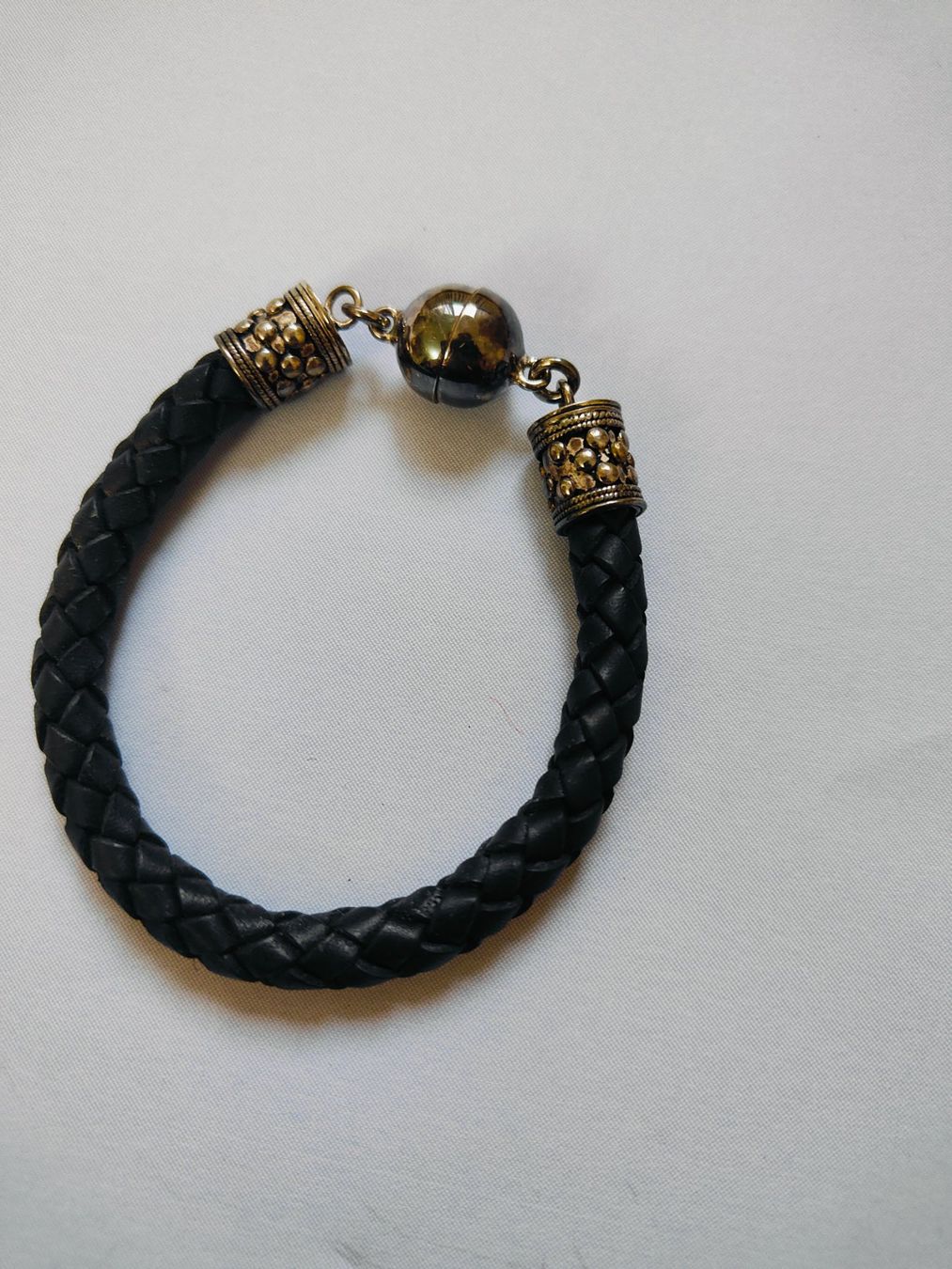 Bracciali & Braccialetti: Armband aus Leder 925er Silber – Nuovo (secondo la descrizione) da Olten venduto da Mezopotamya 1
