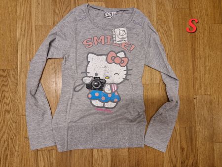 T-shirt Hello Kitty gris taille S fille
