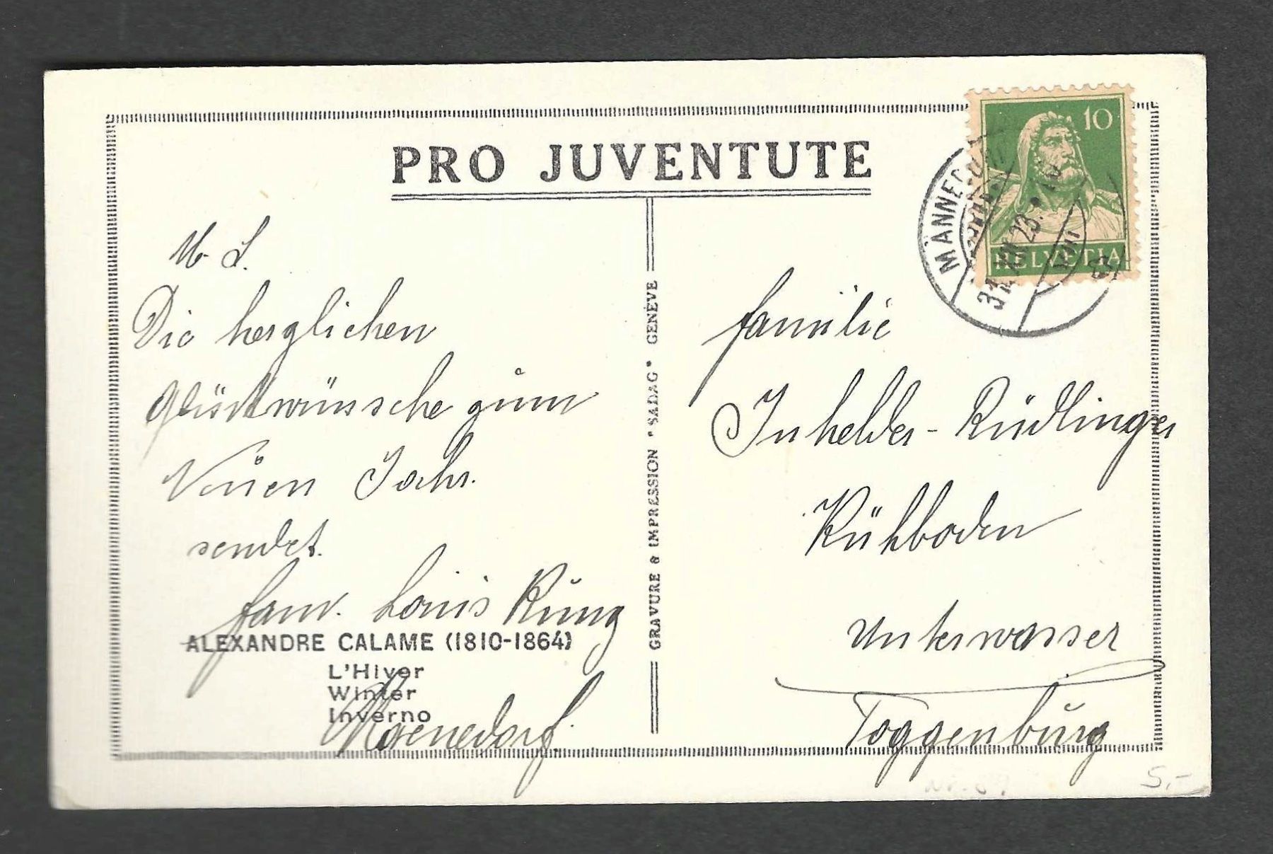 Cartoline: 1 Karte Pro Juventute – Nuovo (secondo la descrizione) da Koblenz venduto da Markenhimmel 1