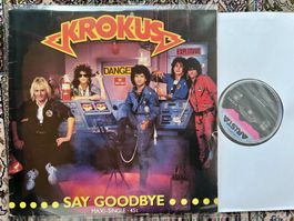 Krokus – Say Goodbye 1986 MAXI GEWASCHEN TOP ZUSTAND RAR
