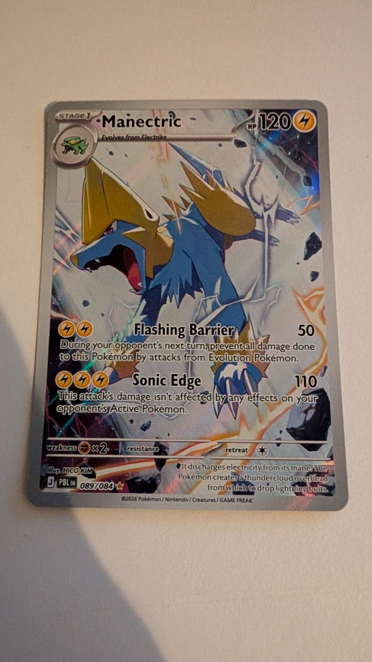 Pokémon Carte collezionabili: Manectric 089 PBL EN Pokemon Card – Usato da Hünenberg See venduto da SpecialEditionGaming