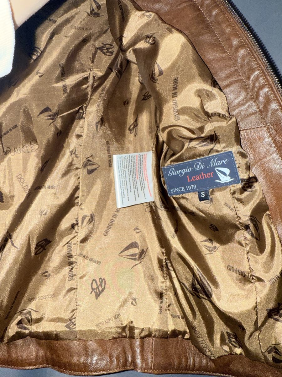 Giacche: Elegante Lederjacke im Steppdesign, Grösse S – Usato da Winterthur venduto da LenaT. 4
