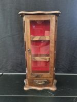 Vitrinen- Apothekerkasten Holz mit Schublade