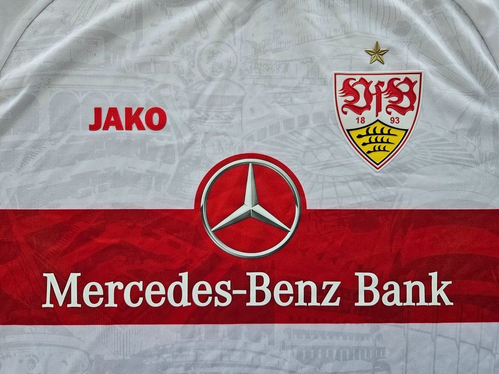 Maillot VfB Stuttgart Jako - Spécial Ukraine - Matchworn - Unisexe Taille XL