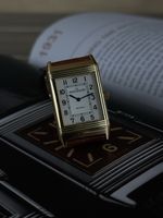 Jaeger Le-Coultre Reverso 18K Gelbgold Lederband