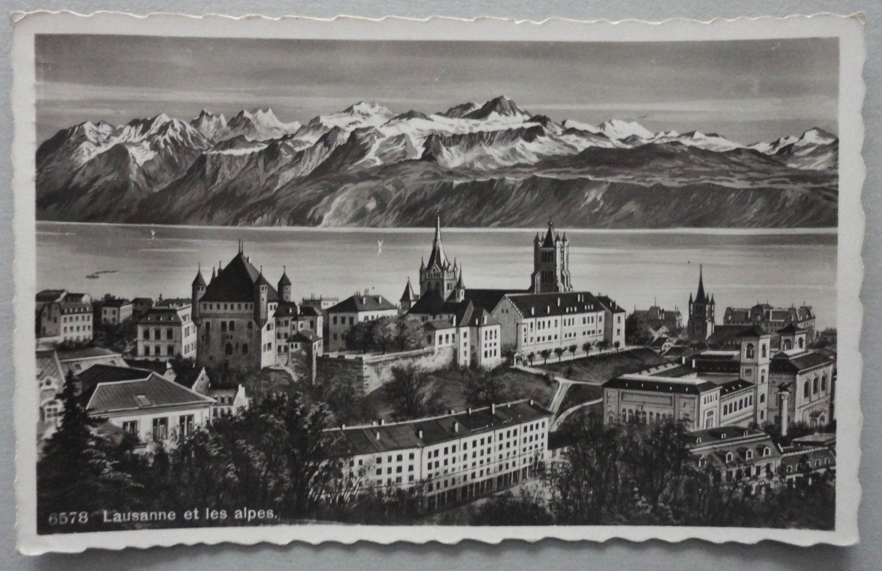 Cartoline postali: Lausanne et le Alpes – Usato da Fétigny venduto da Billy2miny