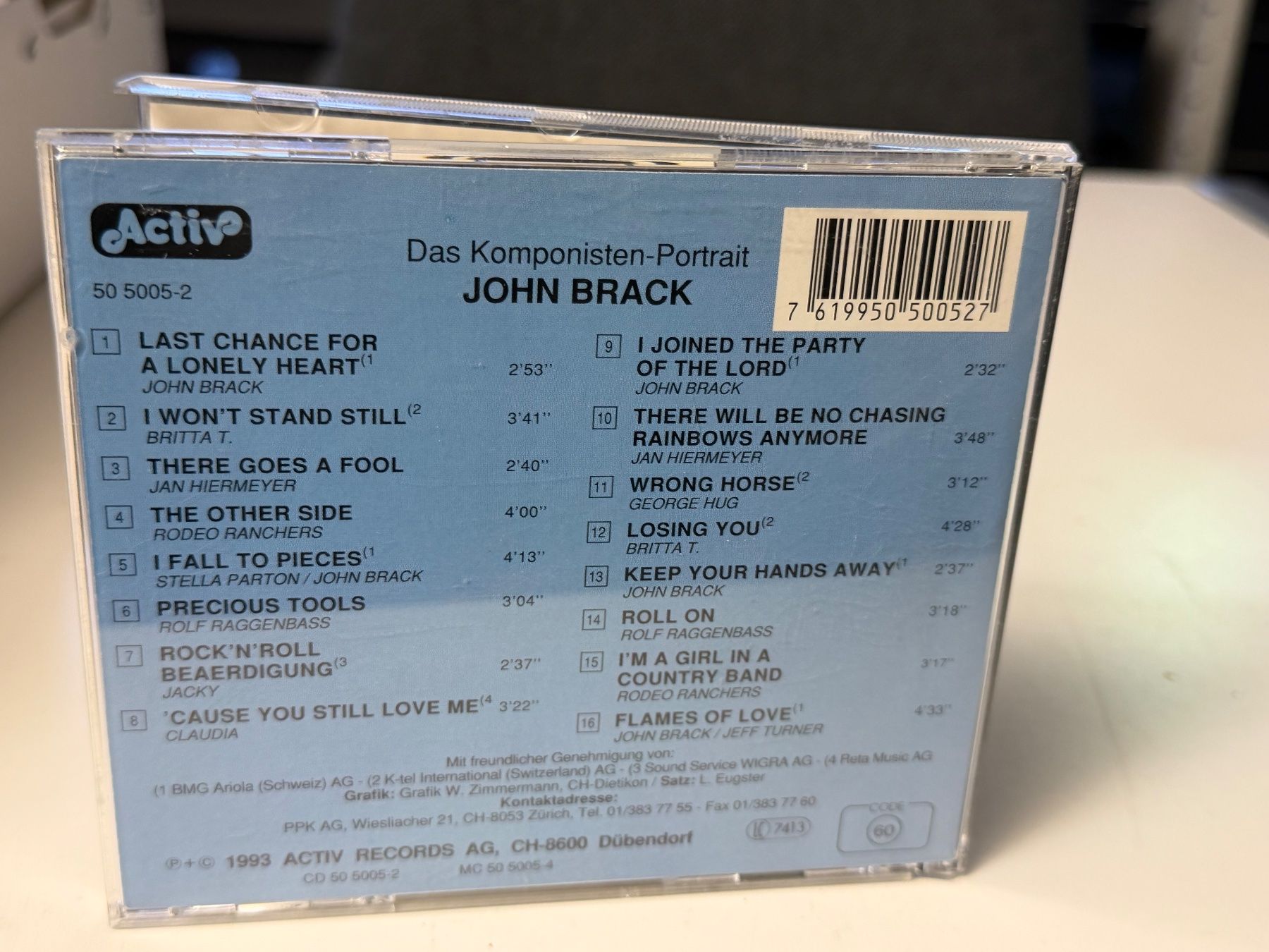 CD: John Brack - Komponisten-Portrait - HD23D – Usato da Küsnacht ZH venduto da Jazztilldawn 1