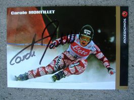 CAROLE MONTILLET (FRA) AUTOGRAMMKARTE RARITÄT TOP
