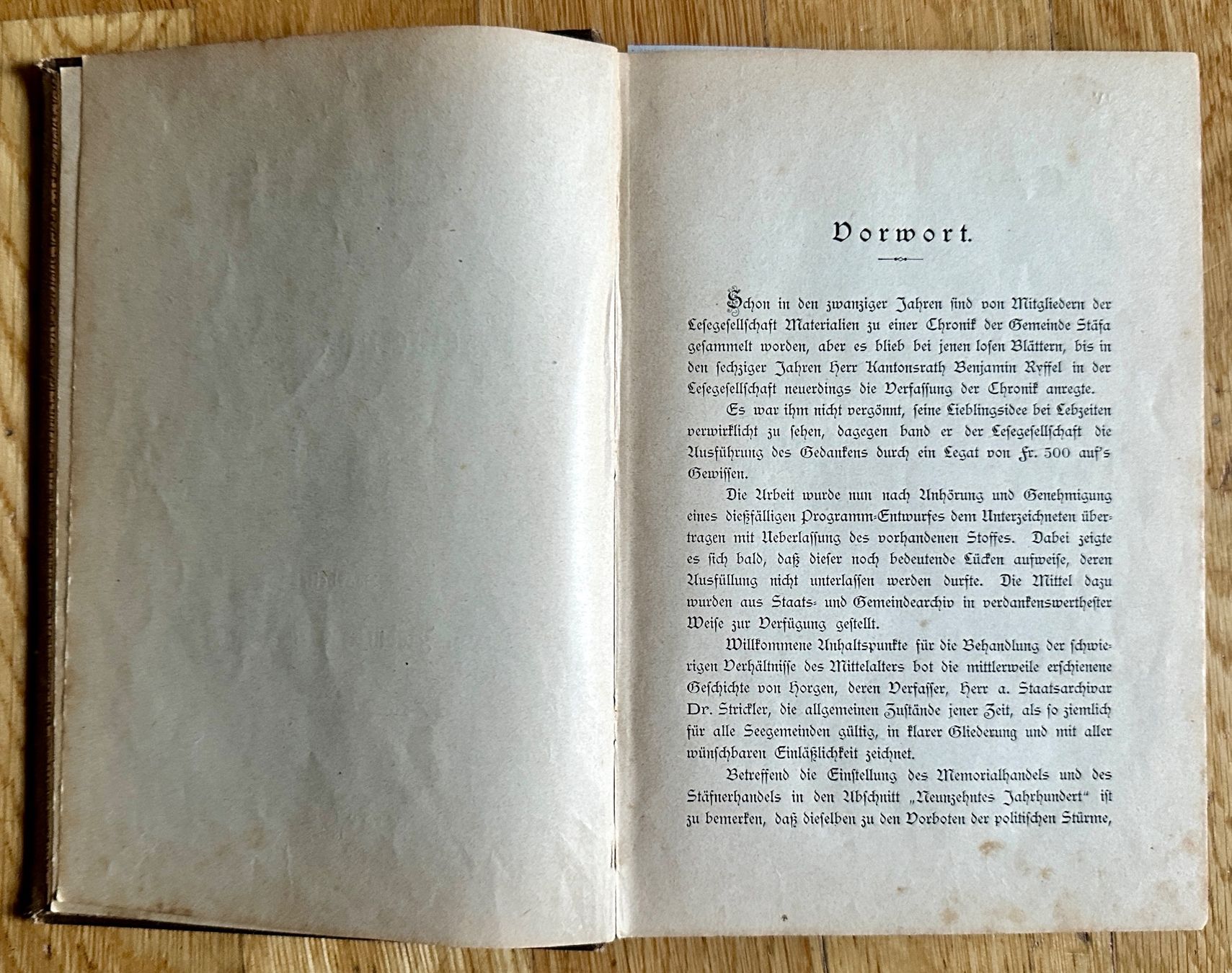 Libri: G. Bodmer: Chronik der Gemeinde Stäfa. 1894 – Usato da Zürich venduto da allp 2