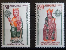 Andorra Kat. 258-259 ** 1974 Kat. 25 Euro