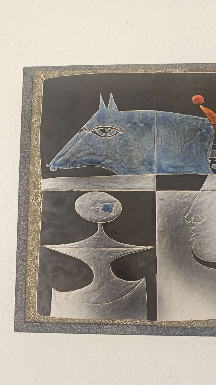 Dipinti: Panneau mural en céramique - Gilbert Valentin - Vallauris – Usato da Etoy venduto da angi020 4
