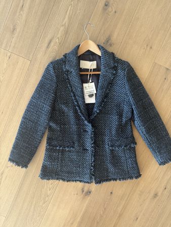iBlues Bouclé Blazer Blau, Gr. 34/36 Neu!