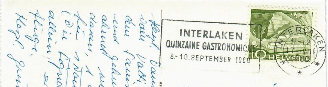 Cartoline postali: Interlaken – Usato da Hochdorf venduto da Ziegel-16 1
