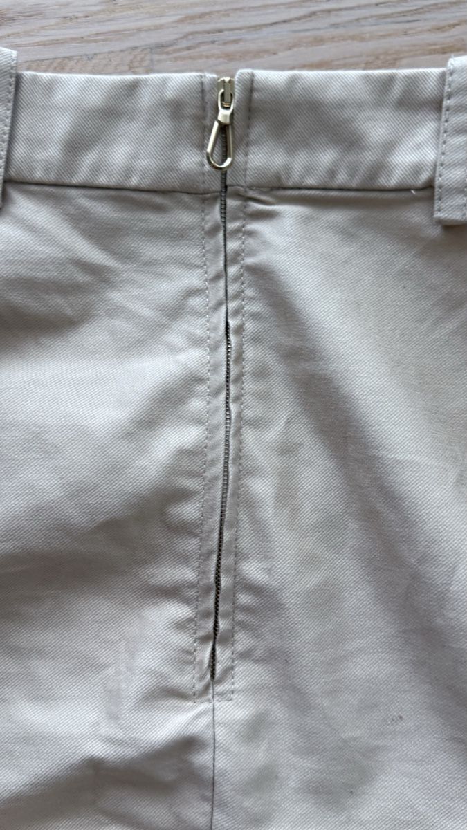 Sandro Gonne: Jupe Sandro courte évasée beige taille 1 coton neuve – Usato da Cham venduto da Ezhdoll 4
