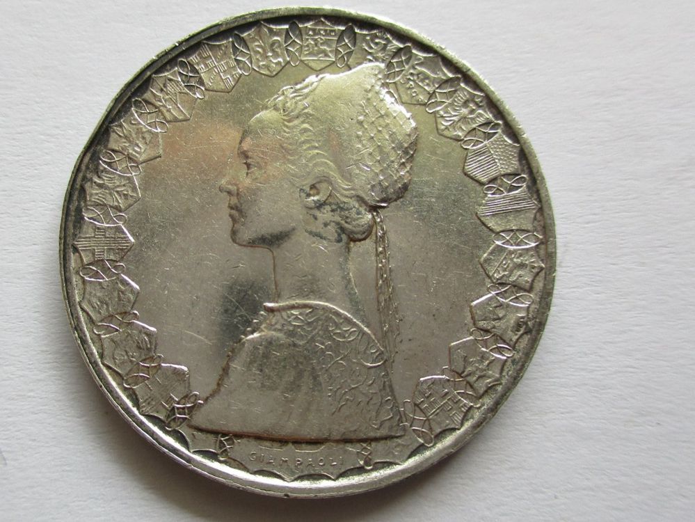 Bague En Pièce De Monnaie Italienne 500 Lires En Argent - Neuf Avec étiquettes (coin Ring)