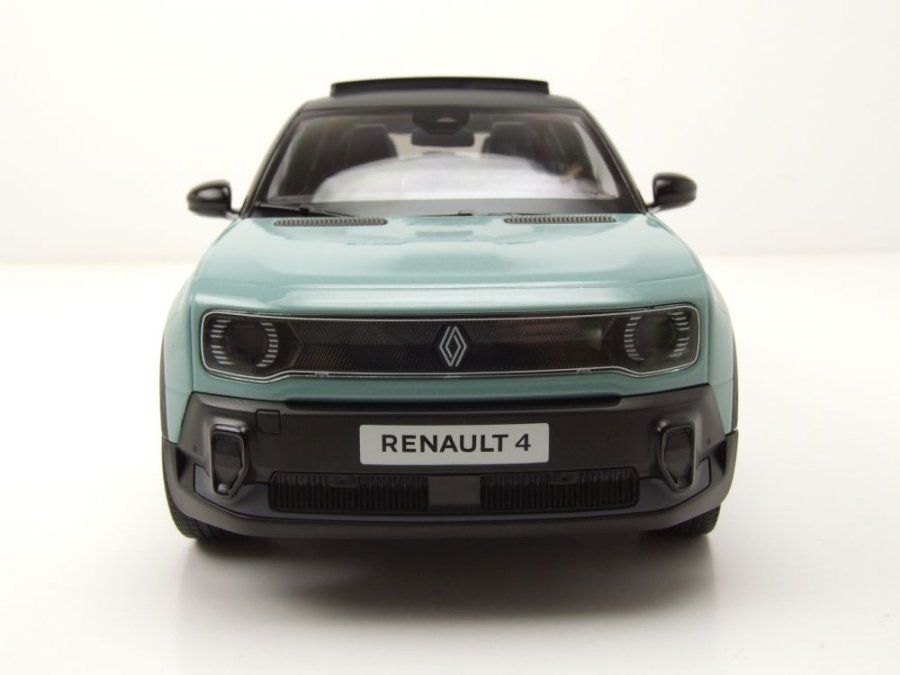 Renault Modellini d'auto: Renault 4 E-Tech seit 2025 hellgrün / schwarz mit Faltdach – Nuovo e nell'imballaggio originale da Gerlafingen venduto da espero88 3