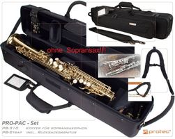 Protec Sopransaxkoffer mit Rucksacksystem