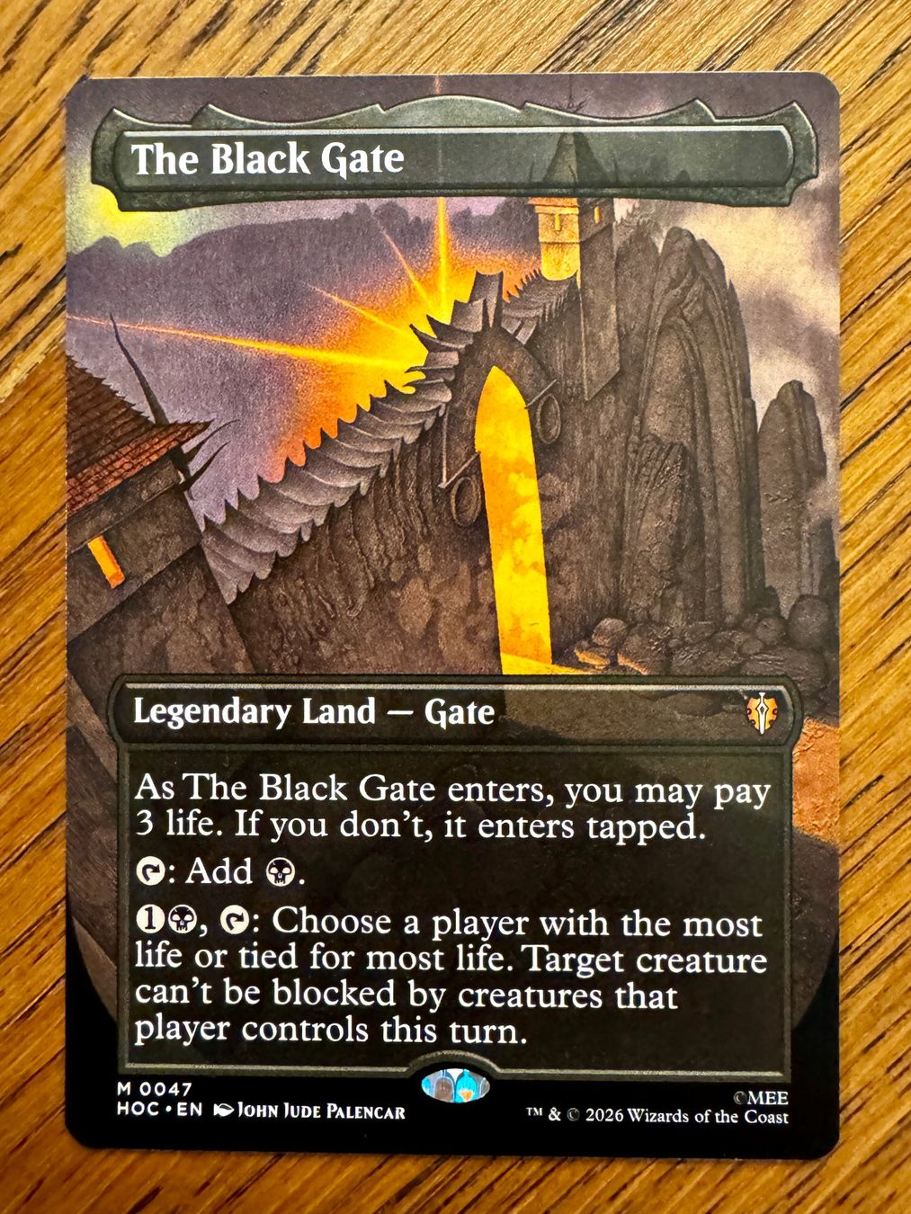 Magic The Gathering Carte collezionabili: Borderless The Black Gate The Hobbit NM – Nuovo (secondo la descrizione) da Rechthalten venduto da hosme_be