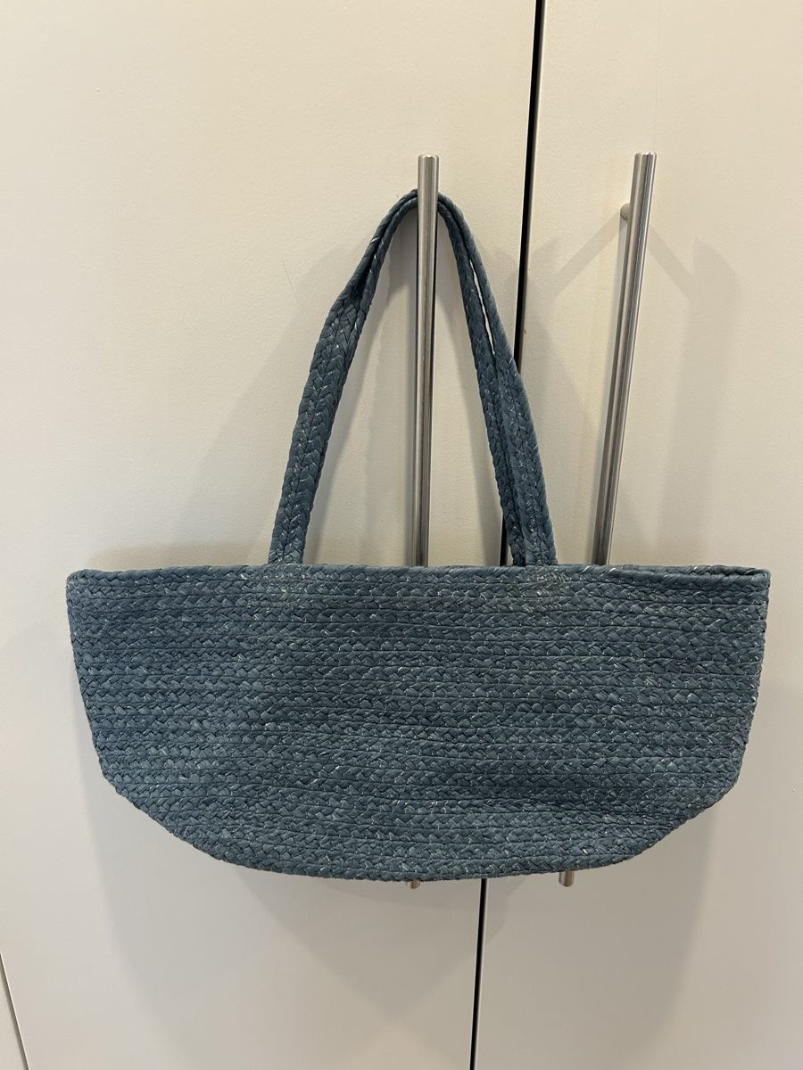Manor Taschen für Damen: Sac cabas osier bleu tressé – Gebraucht aus Signy von Chloe79
