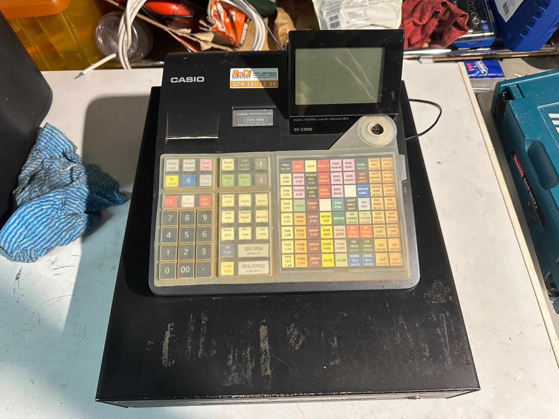 Casio Registratore di cassa: Caisse enregistreuse Casio se-c3500 – Usato da Gland venduto da alh_cb9z
