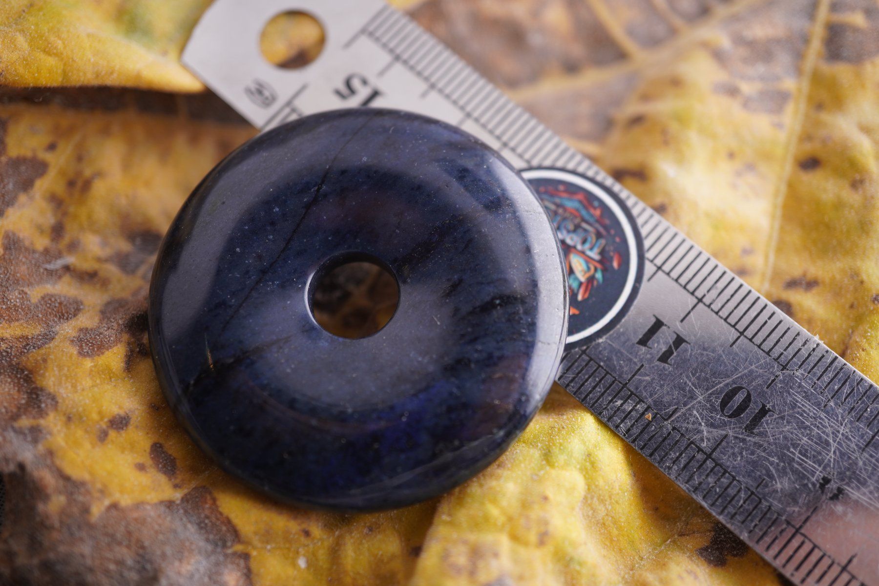 Minerali & Pietre curative: Pi Scheibe ca40mm  Dumortierit .-Edelsteinstube Rausverkauf – Nuovo e nell'imballaggio originale da Eschenbach SG venduto da topstone 7
