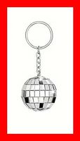 Schlüsselanhänger Discokugel Tanzen Party Retro Keychain
