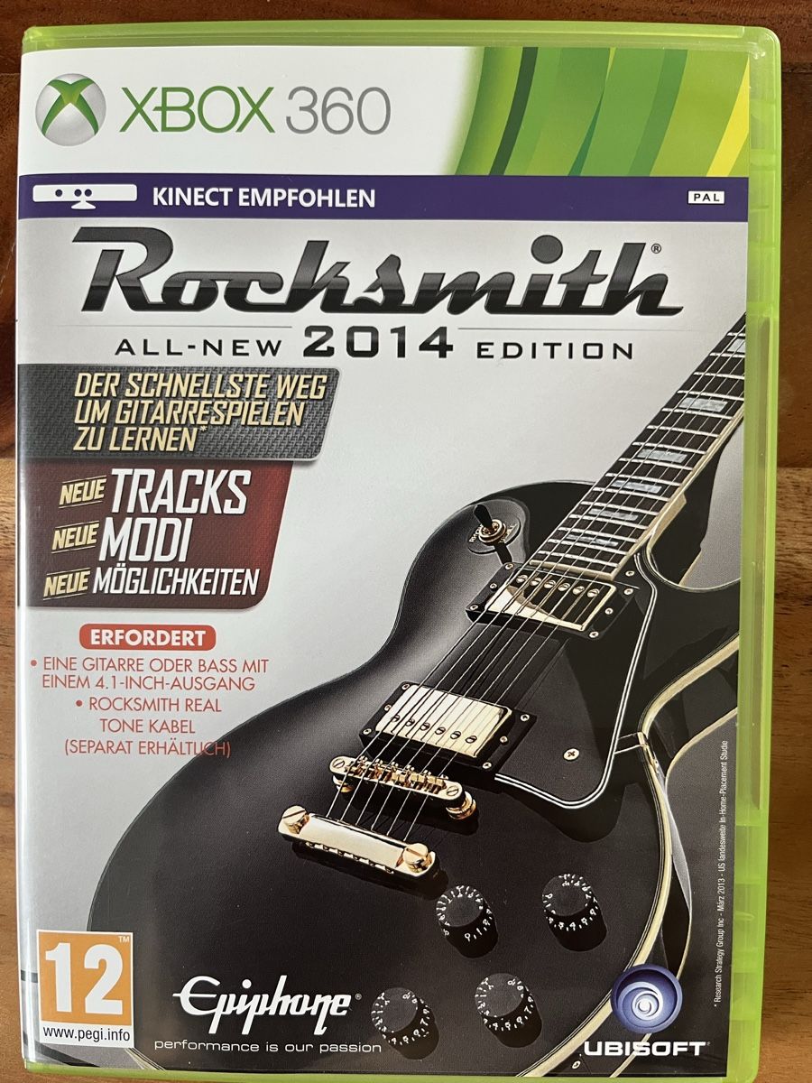 Giochi: XBox 360 Rocksmith 2014 inkl. Real Tone Kabel – Usato da Schübelbach venduto da Klabauterli 1