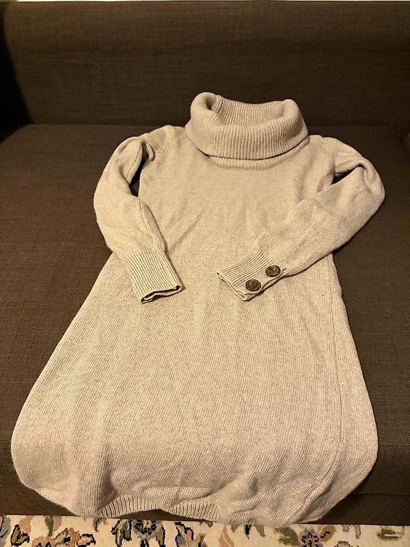 Vestiti: Beiges Wolle-Cashmere Pulloverkleid von Massimo Dutti, Gr. S – Usato da Zürich venduto da bas_yf8r