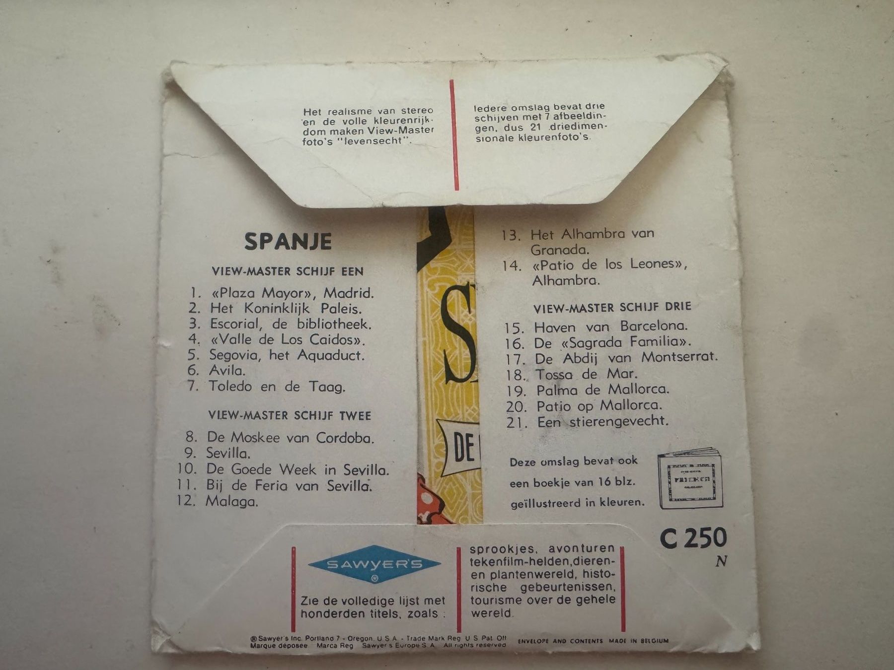 View-master Giocattoli: View-Master 3D: Nr. C 250 SPANJE - SPANIEN – Usato da Tegerfelden venduto da siebenmacky 1