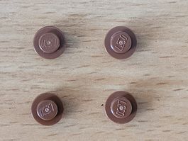 Lego - Pièces détachées - 4x ronde et brune