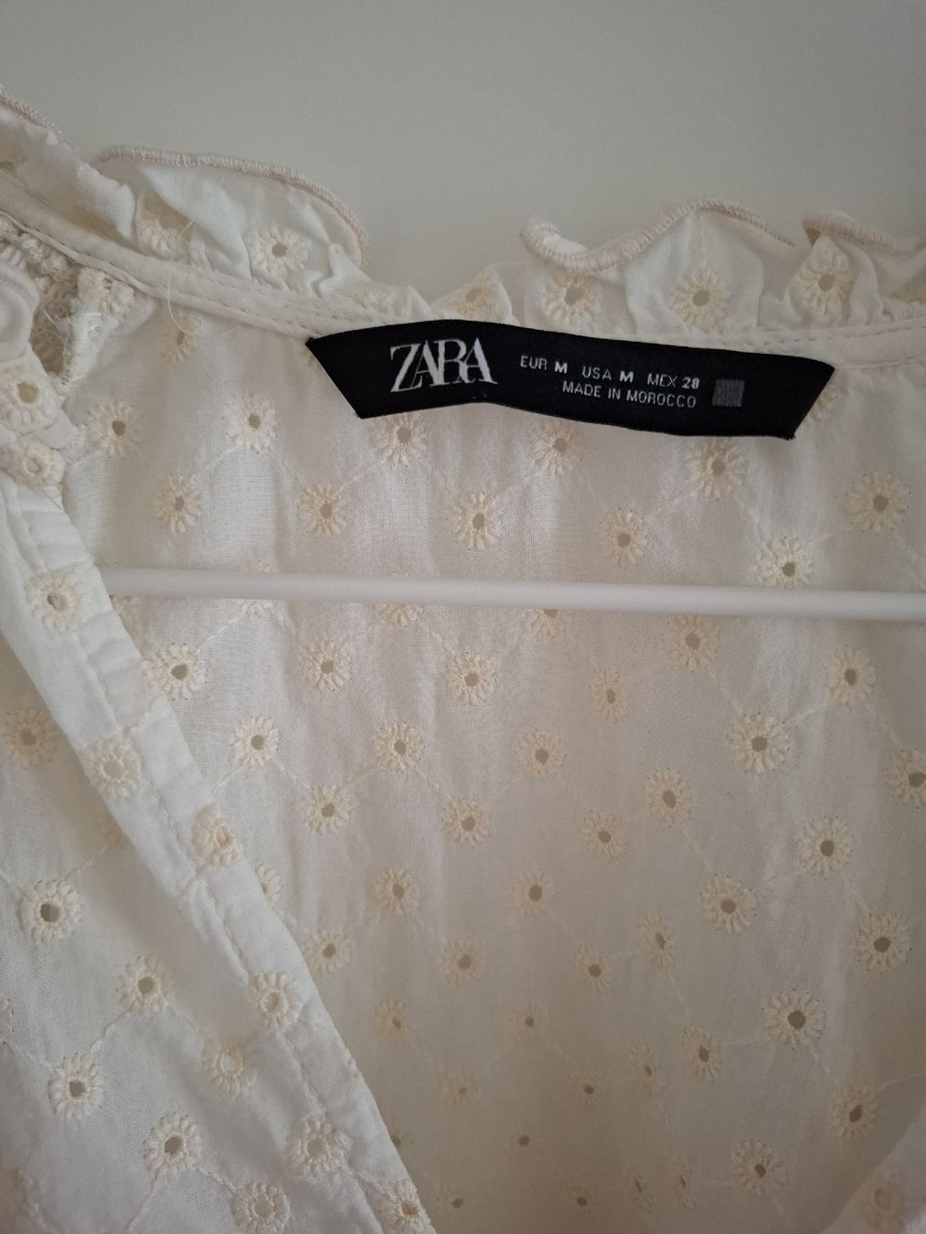 Zara Camicette: ZARA Bluse, M, weiss-beige, sommerlich – Usato da Rapperswil SG venduto da keanna 1