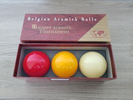 Belgian Super Aramith Tournament Billard Kugel 3er Set