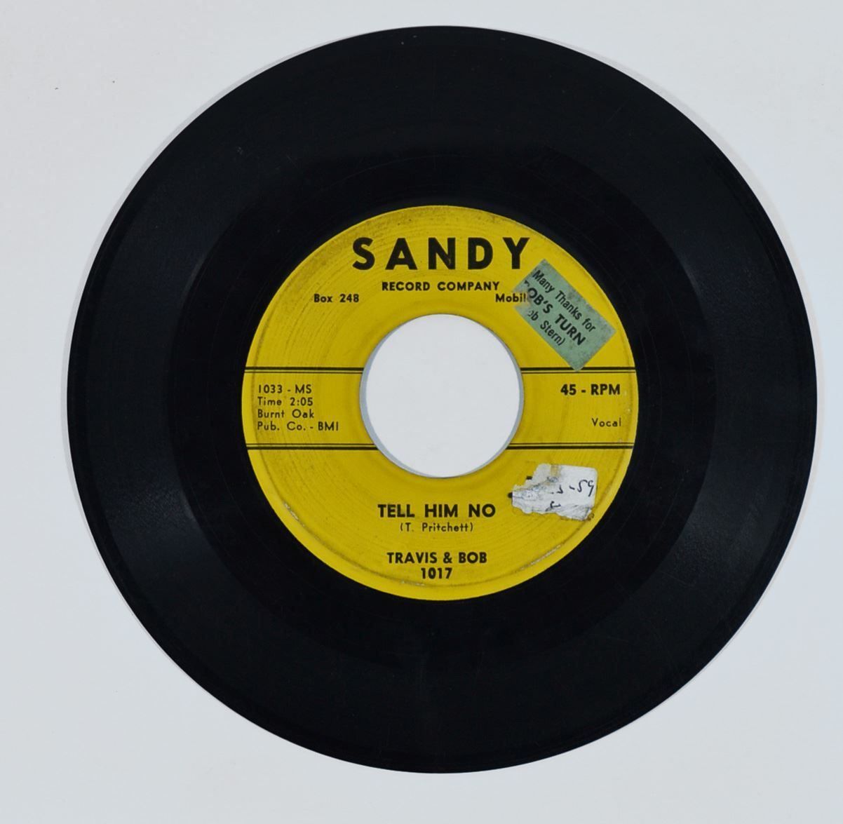Vinyles: Single: TRAVIS & BOB - Tell Him No – D'occasion à Frenkendorf par Yard-Sale-2000