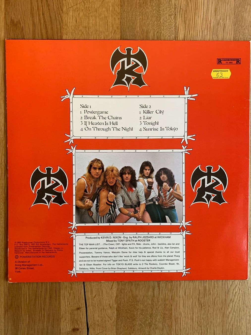 Schallplatten: Tokyo Blade - Tokyo Blade – Gebraucht aus Balzers von Amontelm 1