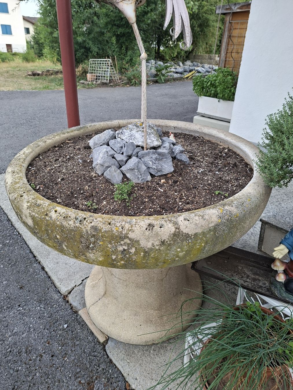 Alle Dekorationen: Beton Blumenständer mit Schale Gebraucht – Gebraucht aus Rüti ZH von Fidelthecat 1