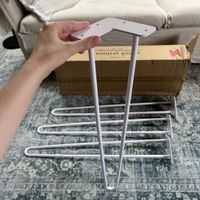 4 Hairpin Tischbeine, Weiss, 72cm (Natural Goods Berlin)