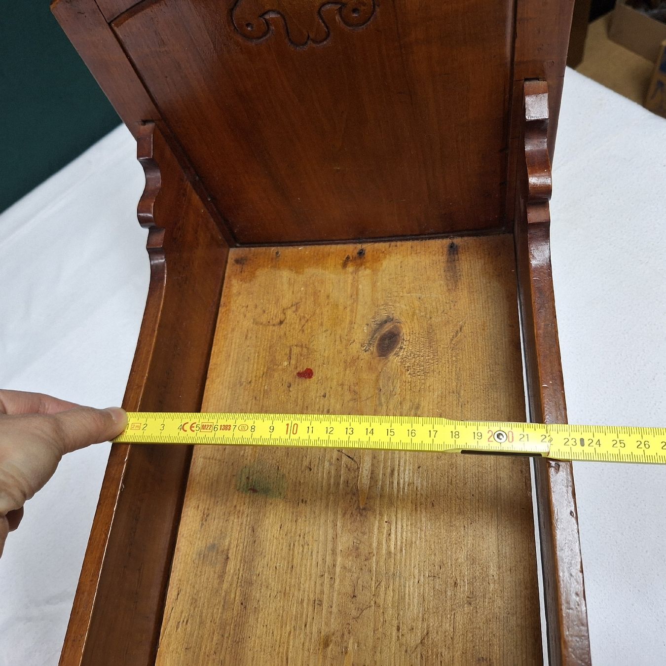 Articoli in legno: Nostalgische,  hübsche, kleine Holz Wiege – Usato da Winterthur venduto da Goldpipau 8