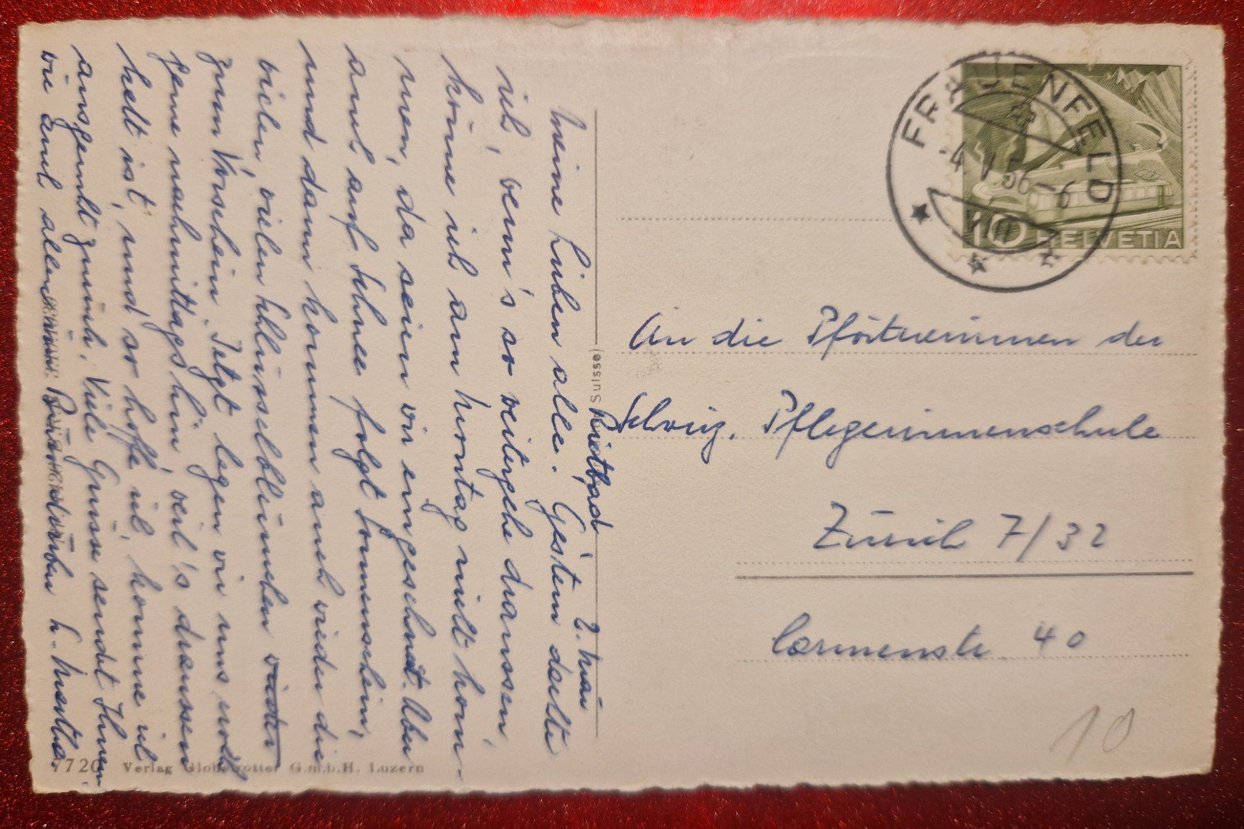Cartoline postali: Pfingstboden mit Säntis-Massiv 1956 – Usato da Melchnau venduto da Fishel 1