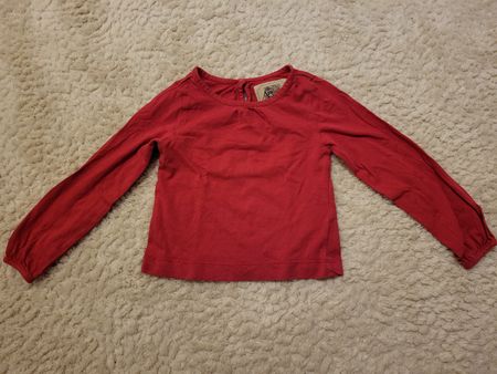 Rotes Langarmshirt, Grösse 98, Super für den Frühling!