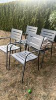Gartenstuhl grau 4 Stk guter Zustand