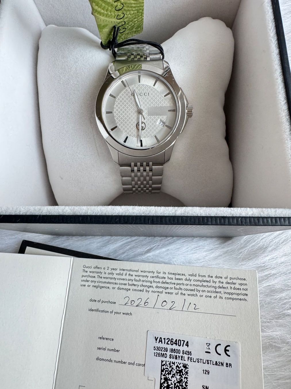 Gucci Orologi: Gucci Uhr Neu und originalverpackt – Nuovo e nell'imballaggio originale da Grossdietwil venduto da RSW032