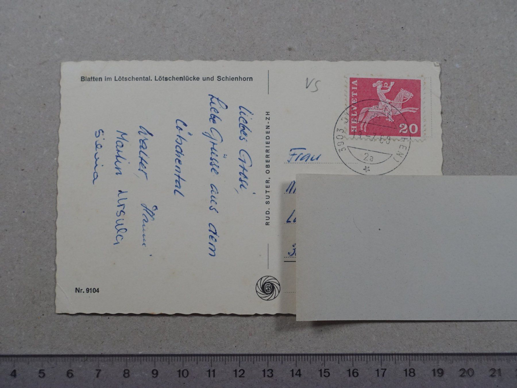 Cartes postales: Blatten, Lötschental, 1968 – D'occasion à Lenzburg par fh1 1