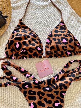 💥LAST CHANCE! Bikini Leo Print Gr. S - Gratis Versand - NEU