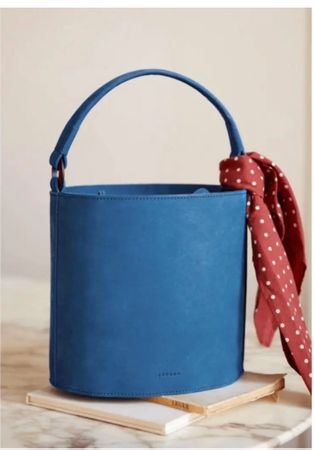 NEU Sezane Bucket Bag Wildleder blau