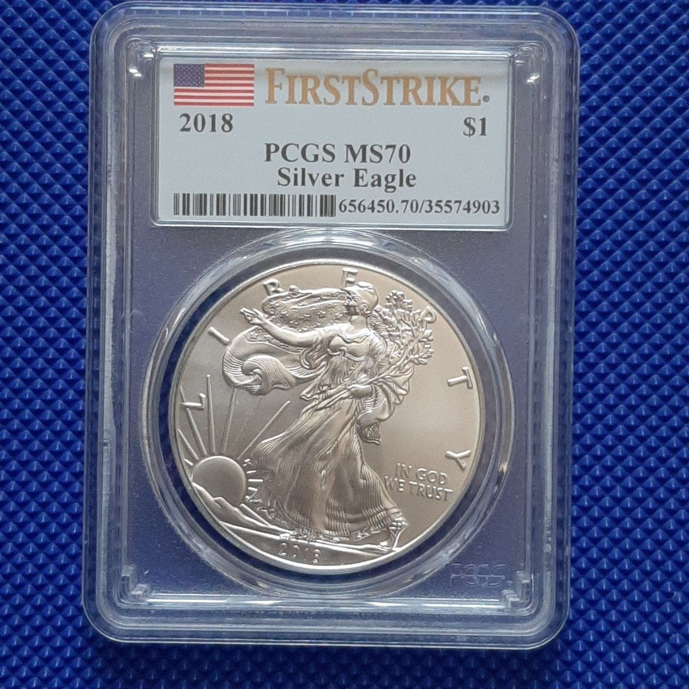 Toutes les monnaies: Silver Eagle 1$ 2018 First Strike PCGS 2018 – D'occasion à Carouge GE par cecob0909