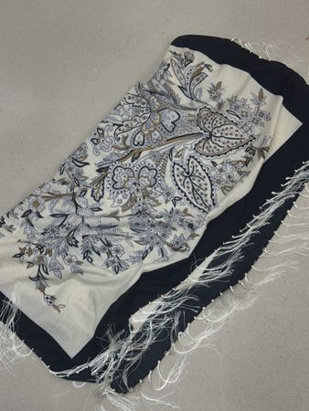 Schal mit Fransen im Paisley-Muster für Damen, leichte Frühl