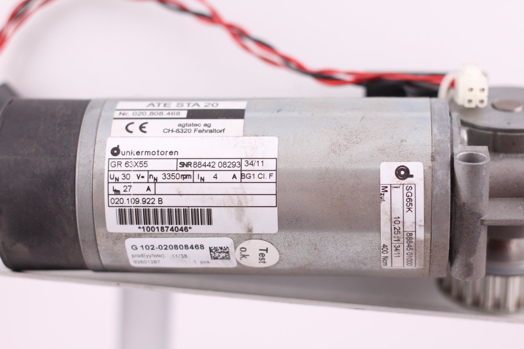 Motoren: Record Agatec ATE STA 20 020.808.468 W38/2011 – Gebraucht aus Winterthur von Hint17 2