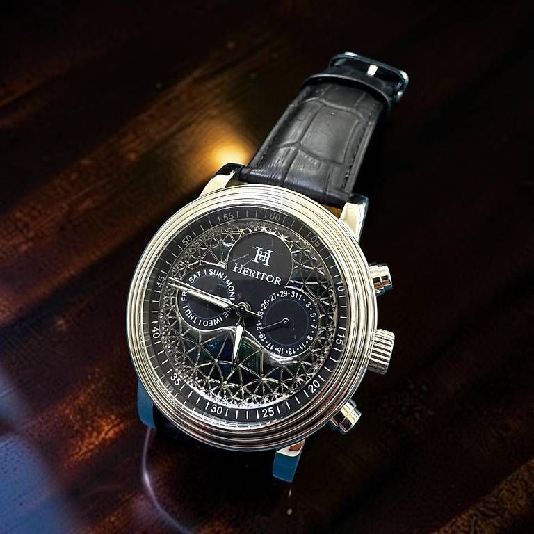 Orologi: Heritor Legacy Silver/Black | Multi-colored Dial – Usato da Basel venduto da mkz_859r