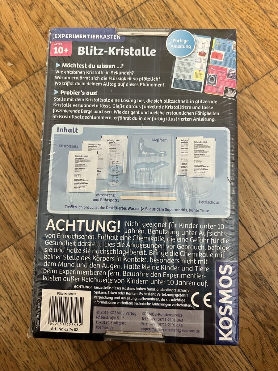 Kosmos Jeux: Experimentierkasten Kosmos Blitz-Kristalle  – Neuf avec emballage d'origine à Zürich par gwe_2byy 1