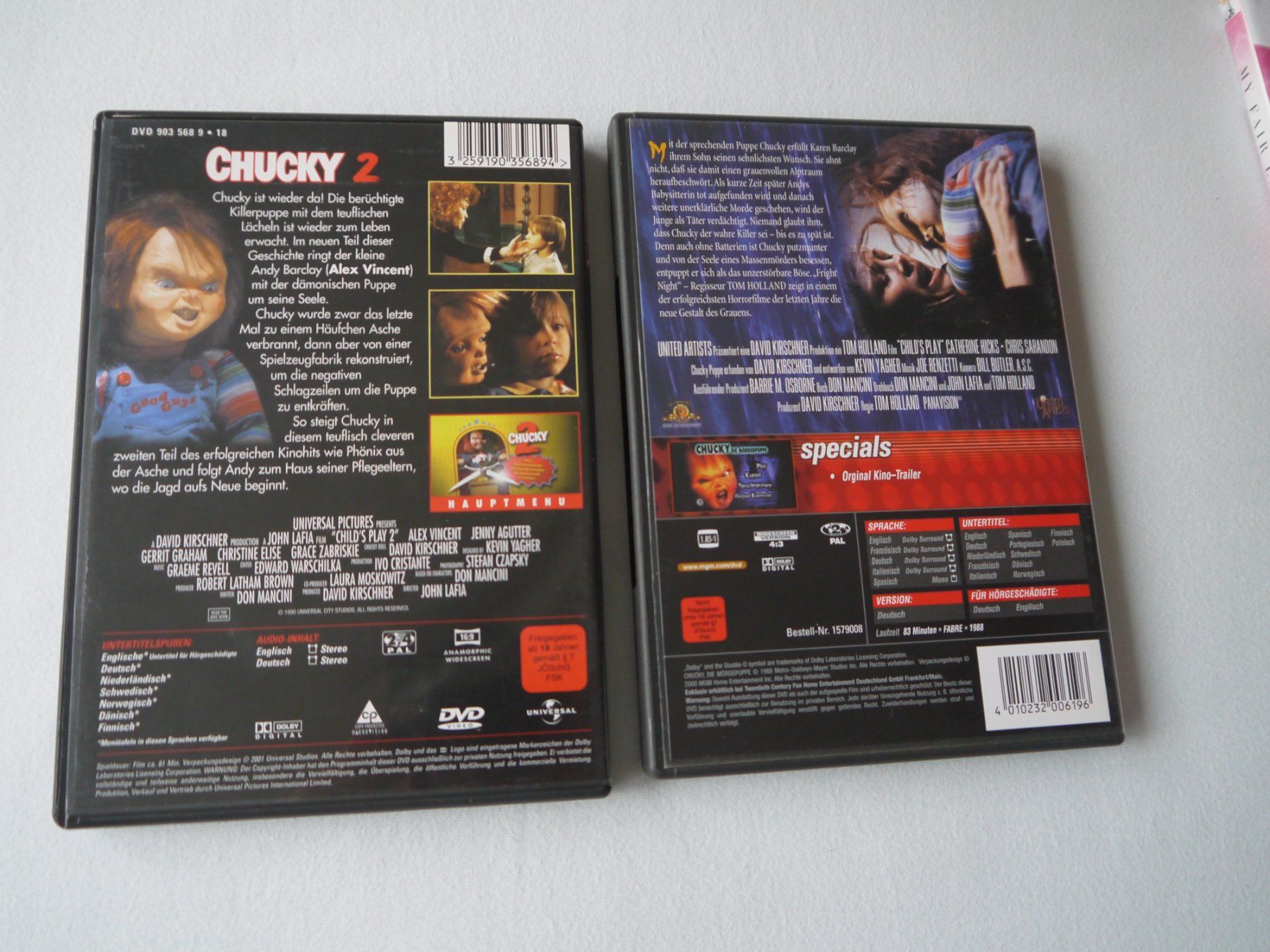 Tutti i DVDs: CHUCKY 1+2 DVD – Usato da Hagendorn venduto da Blaf 1